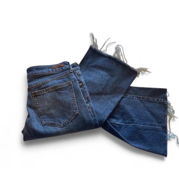 Pilcro and the Letterpress Women's 26 High Rise Flare Jeans Med Wash Distressed - Picture 3 of 7